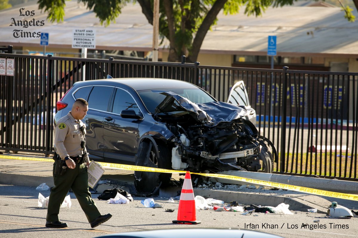 Los Angeles Times on Twitter "RT latfoto Wrongway car critically