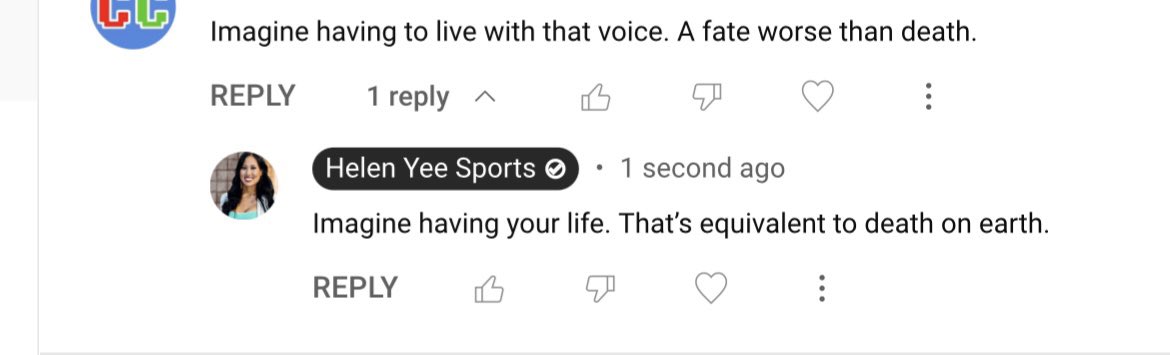 HelenYeeSports's tweet photo. People hate my voice that bad, huh? 😂 I’m aware I don’t have a pleasant voice. I do what I do to overcome my fear of speaking through my love for sports. I could get surgery to fix it but I’d rather invest my time to reach my childhood dreams of qualifying for Olympic Trials. https://t.co/ocznOuULXK