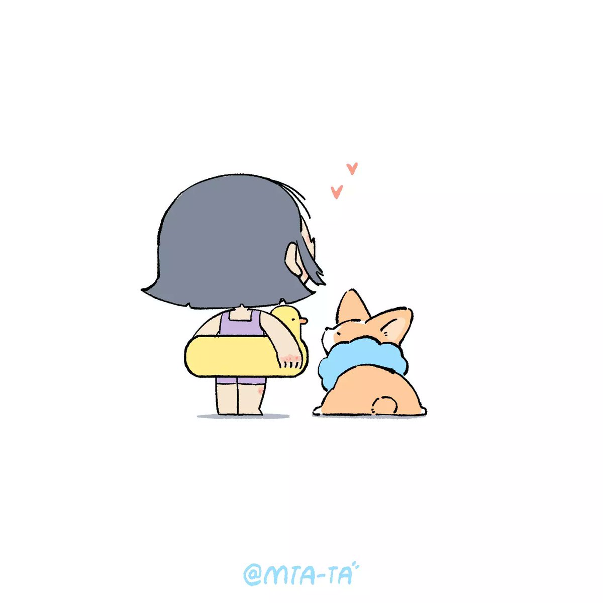 MTTTTA_TA's tweet photo. 🤗🤗🤗#画点怪东西 #Corgi #illustrated #illustration 
#artguide_illustration https://t.co/T4ehez1TAK