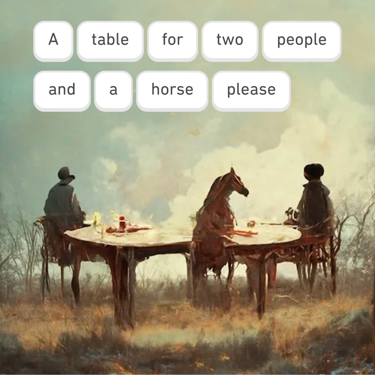 duolingo's tweet photo. whoever said our sentences don’t make sense never talked to @midjourney https://t.co/ZYvaU6f5zV