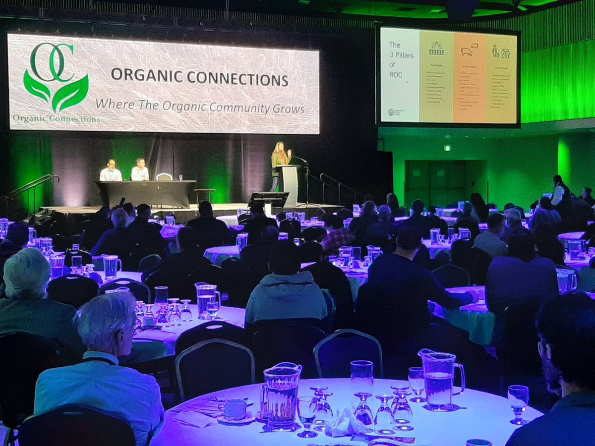 epayseur's tweet photo. Great to be at Organic Connections listening to the Regenerative Organic Certified panel! https://t.co/x4a1I0nBEp