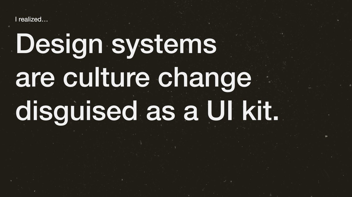 laurenloprete's tweet photo. Thank you so much for having me #schema2022! I love connecting and sharing with the Design Systems community.

Remember: Design systems are culture change disguised as a UI kit. 

Link to slides -> https://t.co/YNr5qm0CHI https://t.co/eVEXxRX5Qi