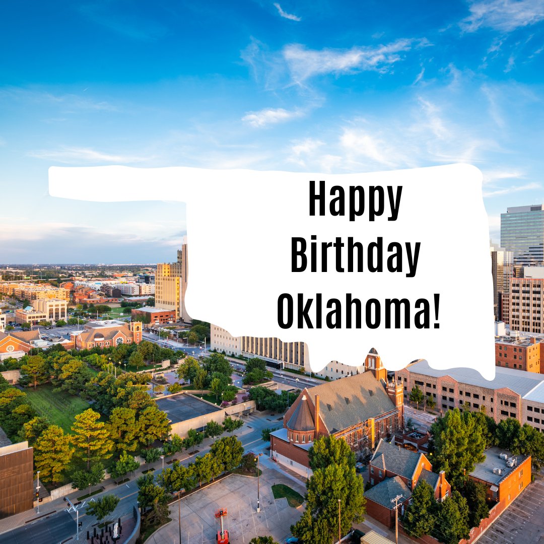 Happy statehood/birthday, Oklahoma! One hundred and fifteen years of this great state - what a great reason to celebrate! 🎉