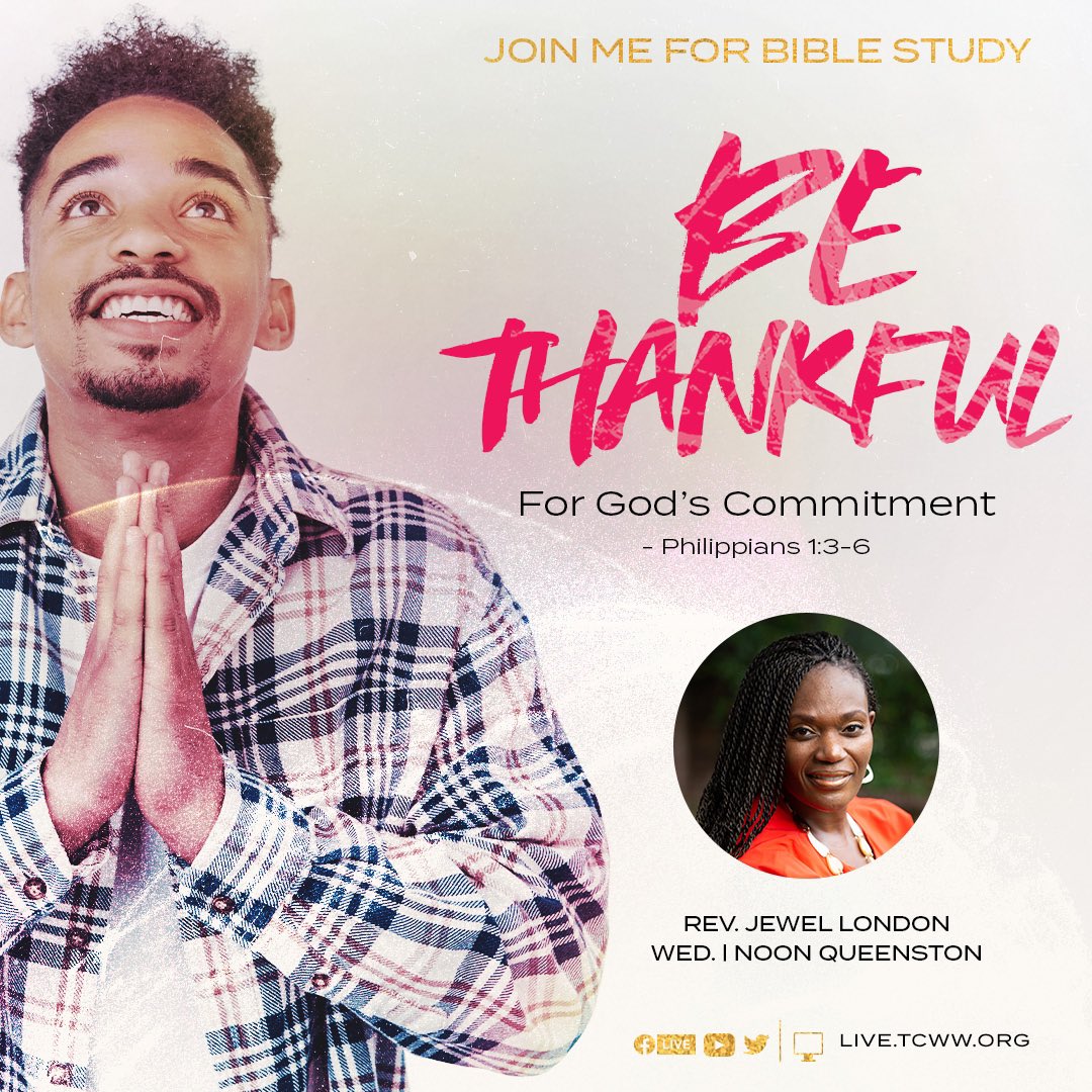 jewellondon's tweet photo. Join us for today for Bible Study at the Queenston Campus | New Chapel! “Be Thankful: For God’s Commitment” Philippians 1:3-6 @TCWWHouston https://t.co/iZqfRMRWmz #BeThankful #WeStudy #GodsWord #Philippians #HerStory #GreenLeaves🍃 https://t.co/eulqlDaNbH