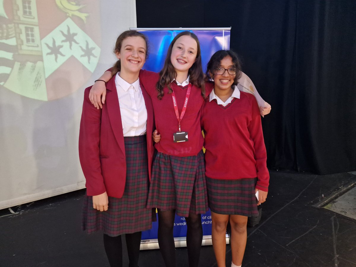 And now for the Intermediate team of Year 9 students @RedmaidsHigh consisting of Esther, Freya and Tara... With their topic 'All Gendered Schools Should be Abolished', they gave an outstanding performance to win the event and go through to the District Round in February! 👏👏👏