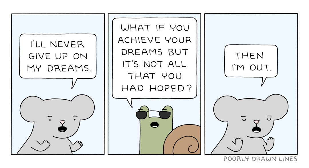 never give up 