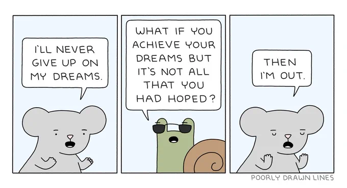 never give up 