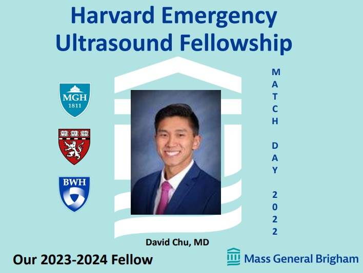 We are so excited to announce our stellar fellow for the Harvard Emergency Ultrasound Fellowship 2023-2024!