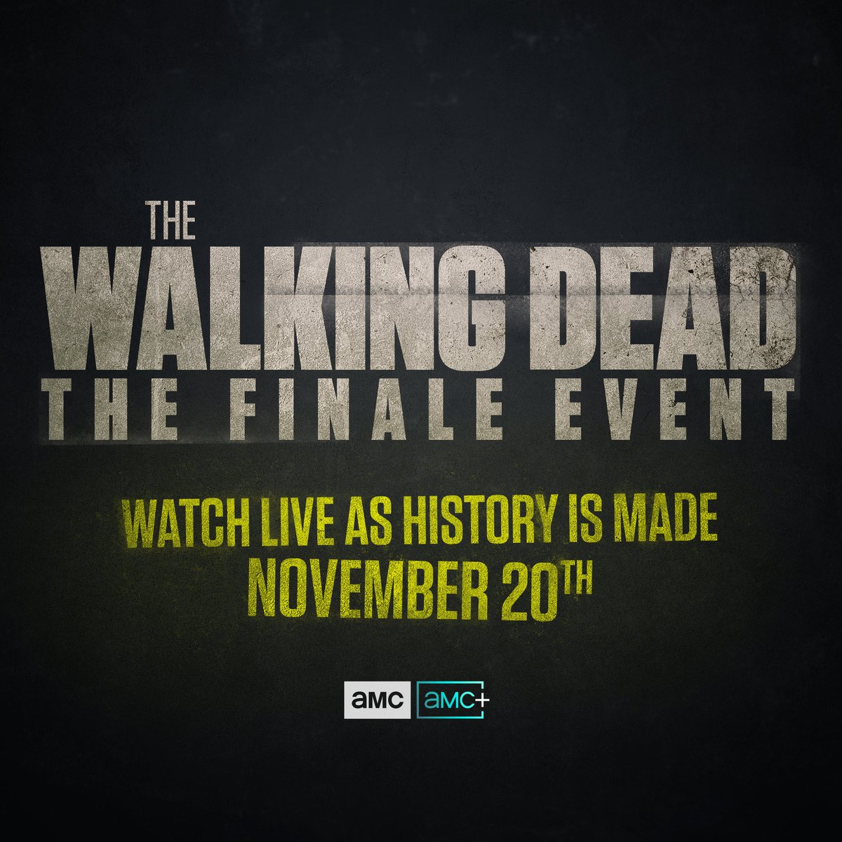 WalkingDead_AMC's tweet photo. We finish the fight together! 

Join us for #TheWalkingDead Finale Event coverage this Sunday starting at 8:30pm ET on @AMC_TV. https://t.co/EUTXrQkDo2