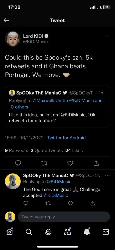 DAi_The_Dream's tweet photo. Dear Twitter, 

Lord @KiDiMusic has been gracious to give me a feature on two conditions, the first I believe we can do together, the rest I leave to The Almighty God and @GhanaBlackstars.

#4PlayEP #ManiaCSZn 

Please Retweet 🙏🏿🥺 https://t.co/2DNOYldHrR