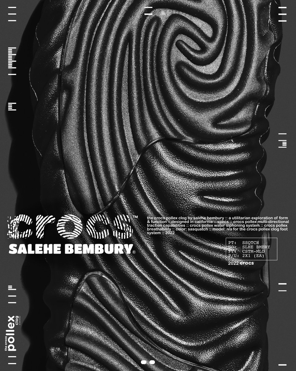 Footpatrol_ldn's tweet photo. The in-store draw for the Salehe Bembury x Crocs Pollex Clog 'Sasquatch' is now live. One entry per-person, you must follow @Footpatrol_ldn to enter. The draw closes 21.11 at 08:00AM GMT.
Enter here: https://t.co/qF7KBAsYDO
#Footpatrol #TEAMFP #Crocs #CrocsClog #SaleheBembury https://t.co/iNy67ynwCm