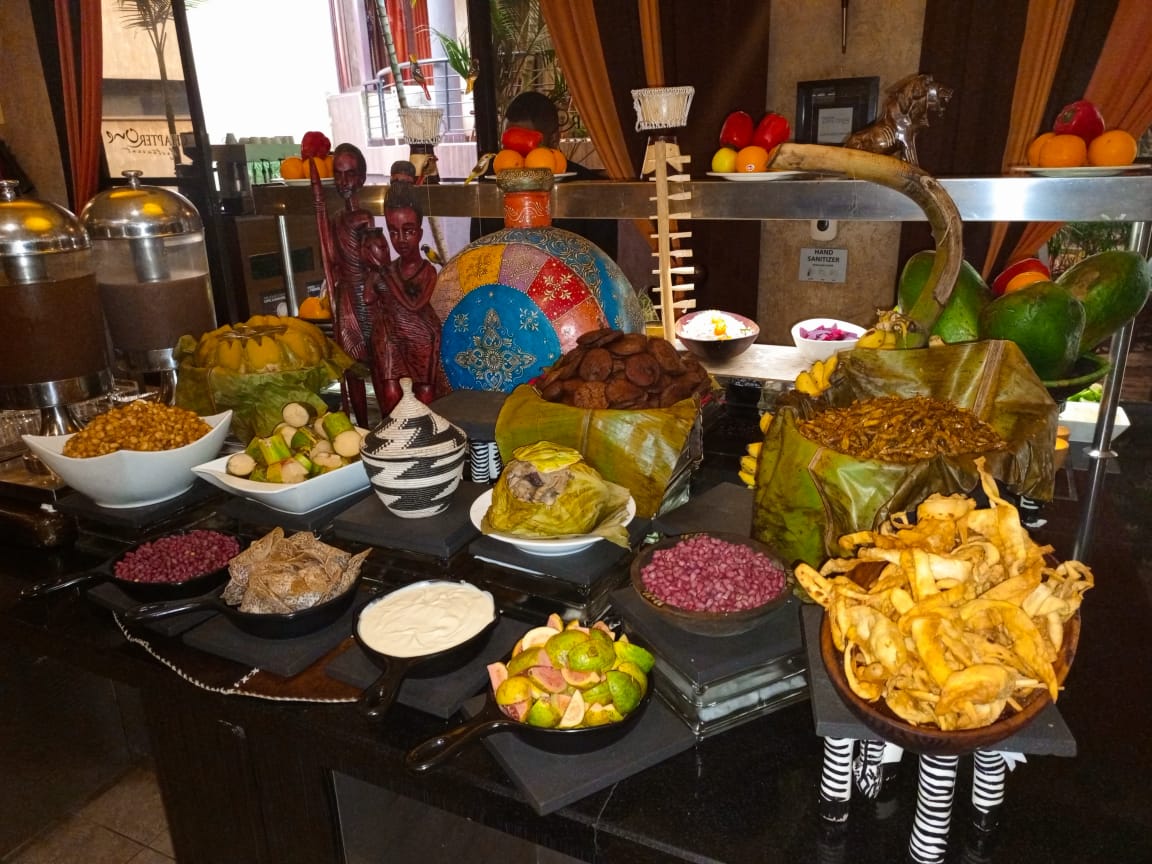 ProteaKampalaH's tweet photo. A sneak peek of our #TraditionalNight buffet set up today.

#ProteaKampala https://t.co/BNPtOmNyBl