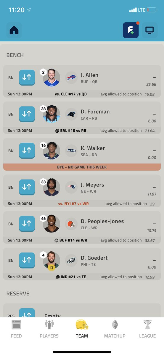 BrysonWW2's tweet photo. @NFLFantasy Not 10-0 but I would like to shout out this monster lineup, I also have the pats d, only position I lack is wr https://t.co/SpwJRJVjjq