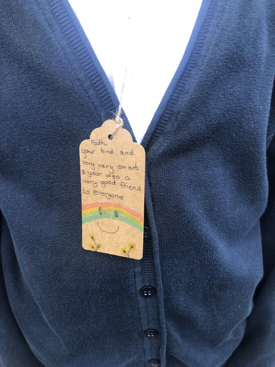 5TB_MrsBurns's tweet photo. 6RB had a lovely afternoon thinking about all the fabulous qualities we have. They wrote a little label for each other to celebrate Positive Noticing Day. Such lovely comments ๐ฅฐ #pauldixtweets #theadultschange #makeadifference #olol_HT https://t.co/KEo3pyk3tY