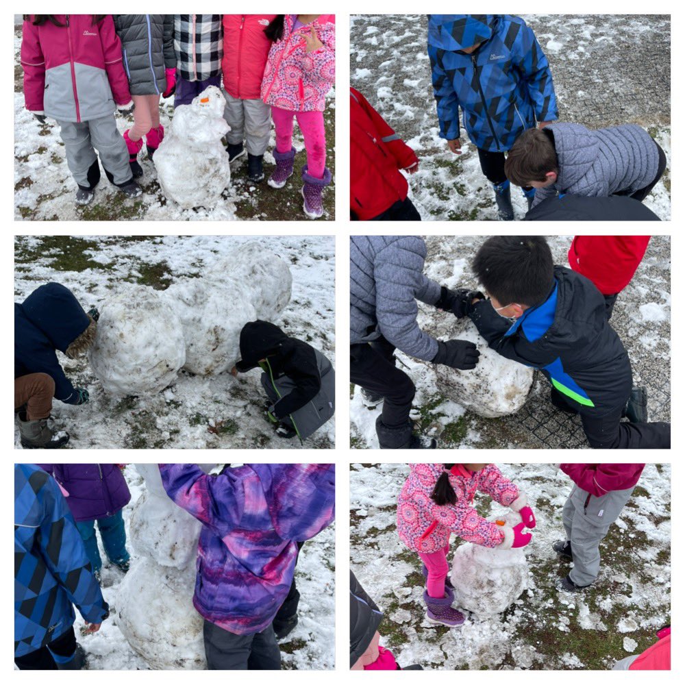 oodgrade1's tweet photo. Hooray for packing snow! 1-1 had a great time building together! https://t.co/uBu1NNVFSZ