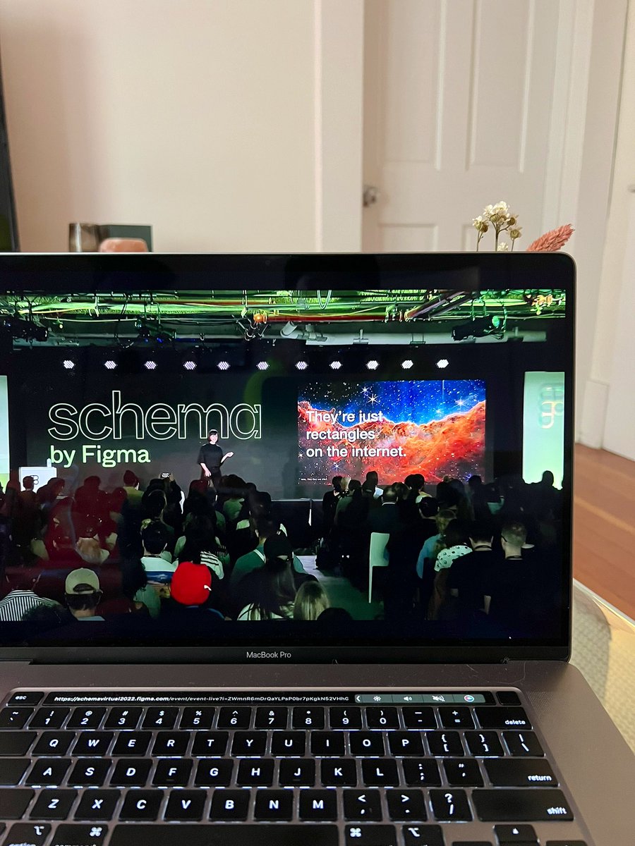 wittsy_'s tweet photo. ‘they’re just rectangles on the internet’ 

Loved @laurenloprete’s galactic design systems presentation closing with a quote that brought me right back down to earth 👏😂

#schema2022 @figma https://t.co/njhLA6BDrm