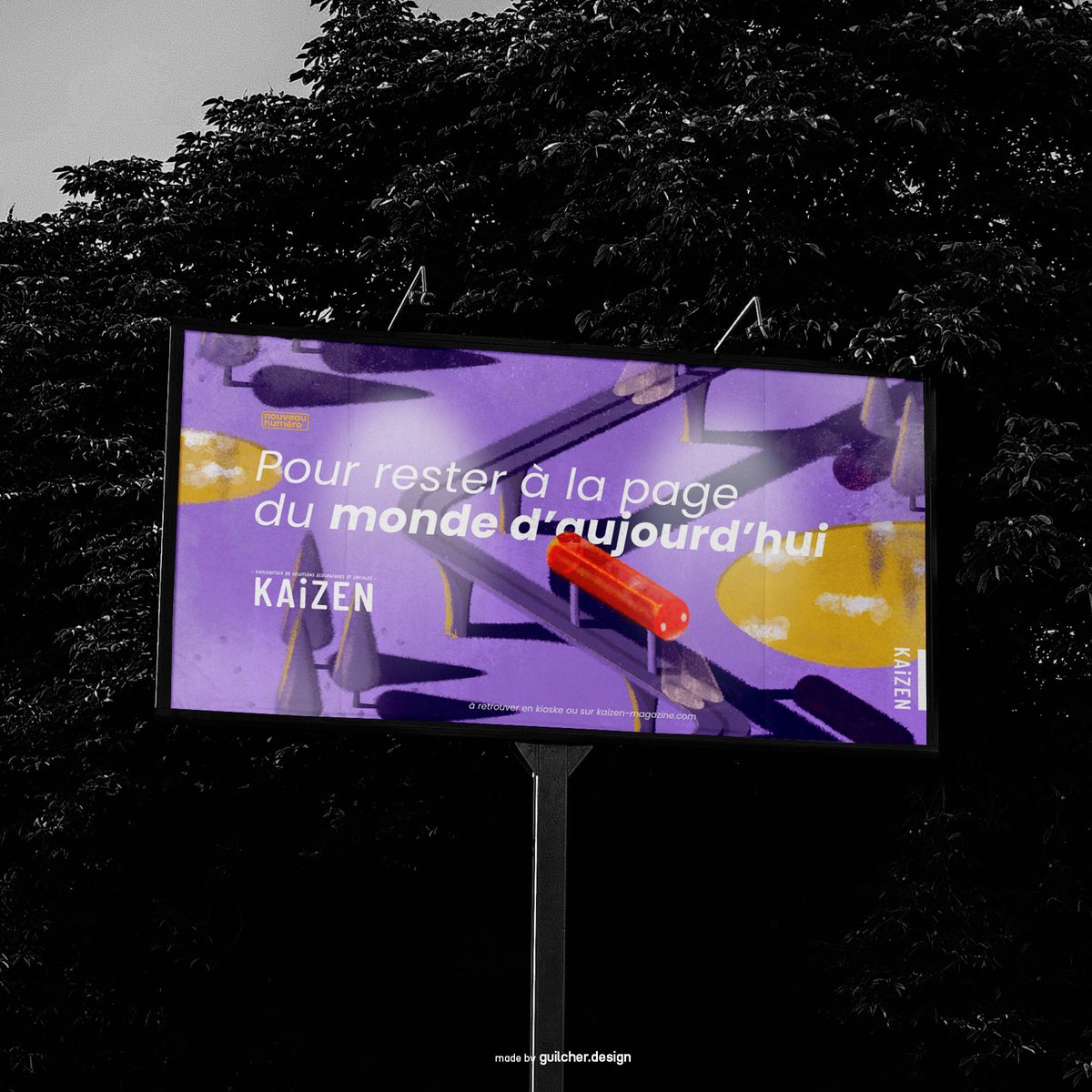 guilcher_design's tweet photo. Illustration imaginaire d'un métro en forêt réalisée sur @Procreate pour la couverture fictive du prochain numéro du @KaizenMag https://t.co/fcl4stxqUl
