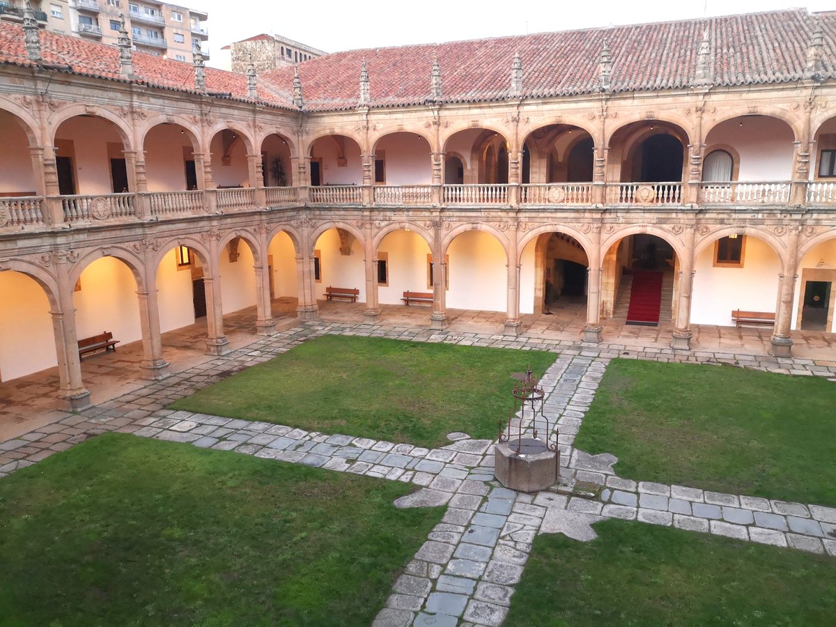 Eva46653369's tweet photo. What a fantastic arrival at Salamanca, history in every stone. Gracias @PeredaLab for your invitation, looking forward to scientific discussions tomorrow at the Instituto de Biología Molecular y Celular del Cáncer #IBMCC #Salamanca 
@CICancer_com @usal https://t.co/j4KiWt7Oxj