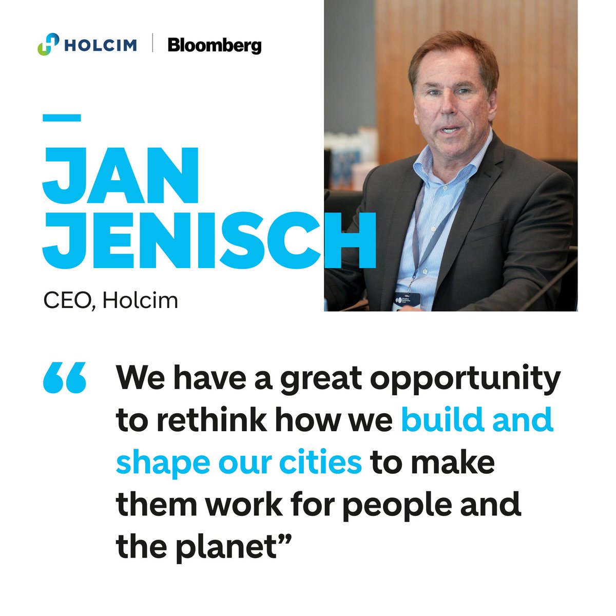 ♻️ How do we make circular cities a reality for more sustainable living?

An array of guests took on this question in a roundtable discussion at the Bloomberg New Economy Forum, hosted by our CEO Jan Jenisch. 

Here’s what Jan had to say 👇

#NewEconomyForum @Business