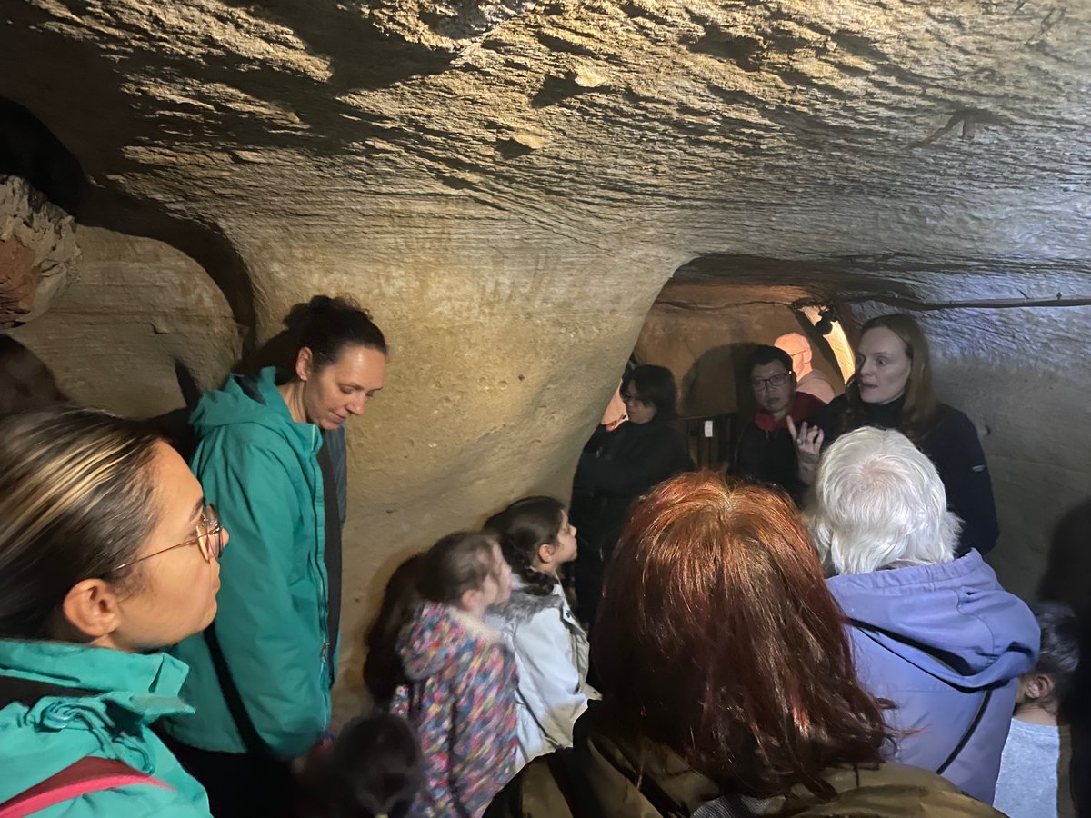 We have a lot of little heritage explorers on our final tour of today at <a href="/cityofcaves/">City of Caves</a> as part of <a href="/BeingHumanFest/">Being Human Festival</a>. In total 112 people benefitted today from the free festival. Thank you to the sponsors <a href="/ahrcpress/">Arts and Humanities Research Council</a> <a href="/BritishAcademy_/">The British Academy</a> <a href="/UoNArts/">UoNArts</a>  and organisers <a href="/UoNArch/">Archaeology Nottingham</a>