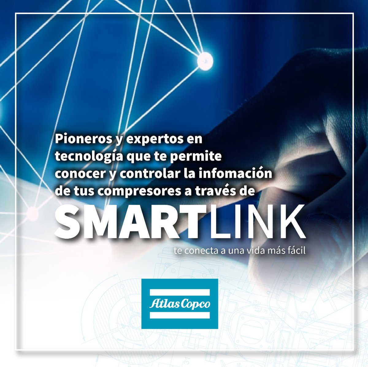 Smartlink es un sistema de monitorización inteligente remoto que  recoge en tiempo real los datos de los sensores de tus equipos de aire comprimido y los transforma en información clara y precisa. 👌🏻
 
📲 Escríbenos y conoce más información atlascop.co/ue2wg