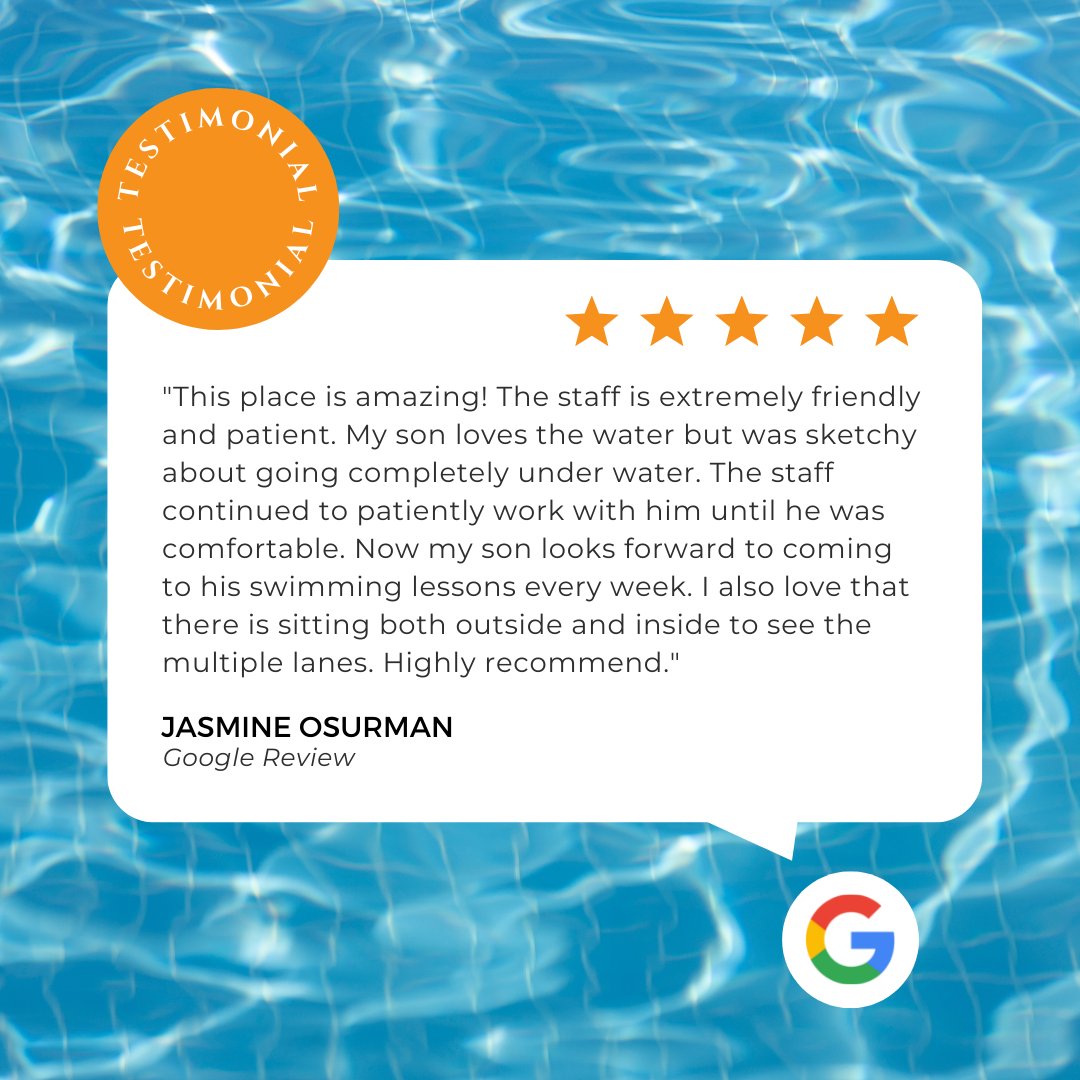 We love hearing of our swimmers' progress! 🎖️ Thank you for sharing, Jasmine, and for choosing us to be your #swimschool 🧡
