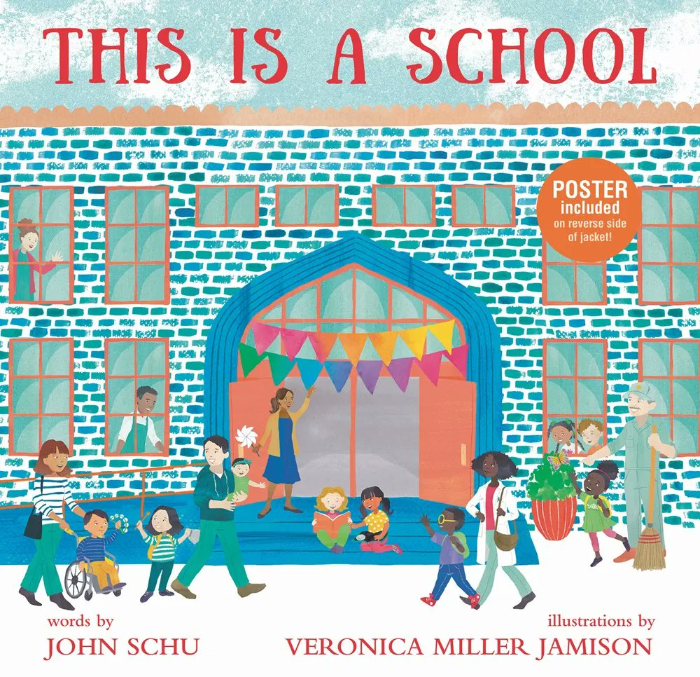 Educator giveaway! I have a class set of THIS IS A SCHOOL, written by the incredible @MrSchuReads and illustrated by @VeronicaJArt. I'd love to send it to your classroom. 🎒❤️ RT to enter. I'll randomly choose a winner and notify them this Friday, 11/18.