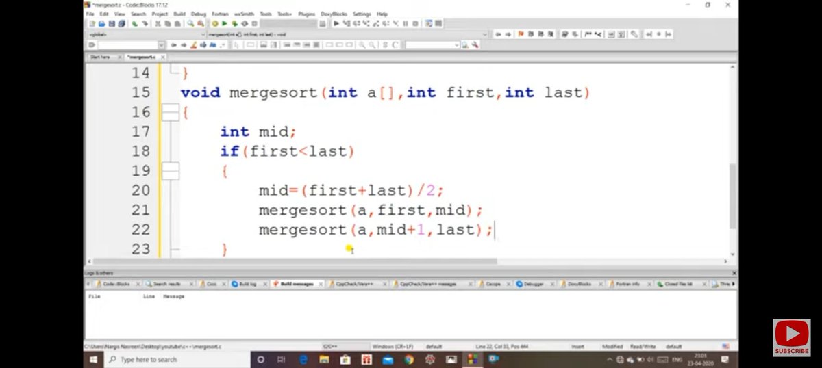 SavanMandaliya's tweet photo. Day 32/100 of  100DaysOfCode Challenge 
#100dayofcode
#pangram
#ds
Merge sort https://t.co/8DyEcvfK1v