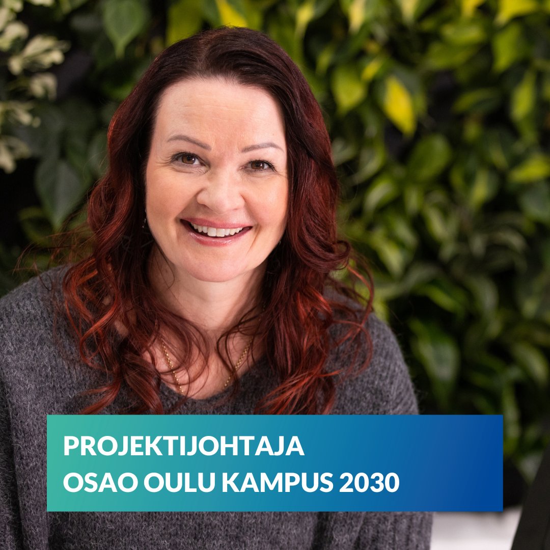 Haemme projektijohtajaa OSAO OULU KAMPUS 2030 -hankkeeseen ajalle 1.2.2023 - 31.12.2027. Tule OSAOon rakentamaan kanssamme pohjoisen ammattilaisten, yritysten ja koko yhteisön menestystarinaa!

Hakuaika päättyy 1.12.2022 klo 15.00. Lue lisää Kuntarekrystä: kuntarekry.fi/fi/tyopaikat/p…