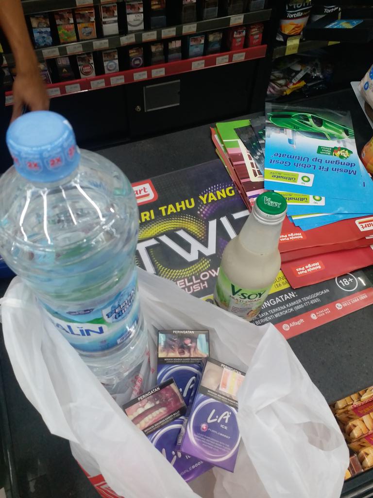 human live only need water, cigarette and soymilk