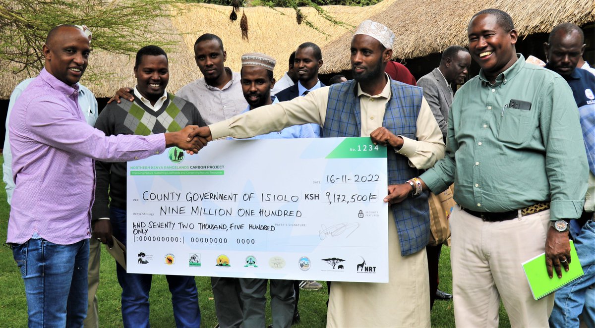 In a historic moment this week, the Northern Kenya Rangelands Carbon Project (NKRCP), handed over levy fees amounting to Ksh 18,345,000 to the Isiolo &amp; Samburu County Governments. The 5% levy was received by Governor H.E. Ibrahim Guyo (Isiolo), and H.E. Lati Leleliit (Samburu).