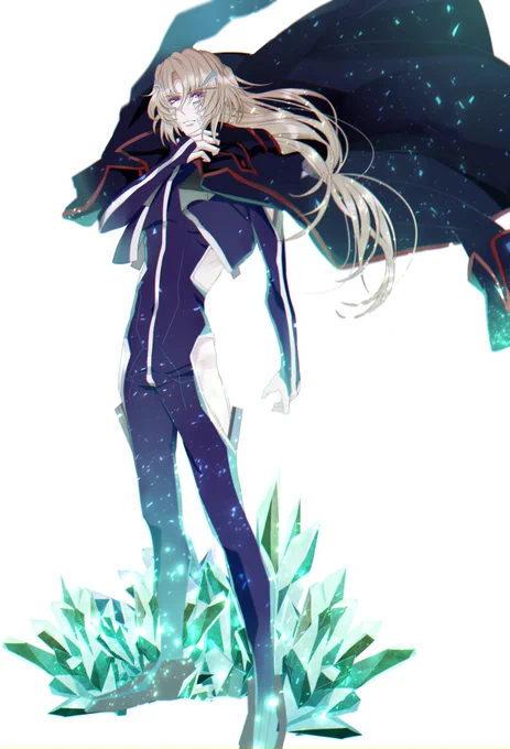 公式の画像貼れないから絵で申し訳ないんだけどこういう長髪イケメンがおりまして……【皆城総士 EXODUS 】ってググれば出るヨゥッ 
