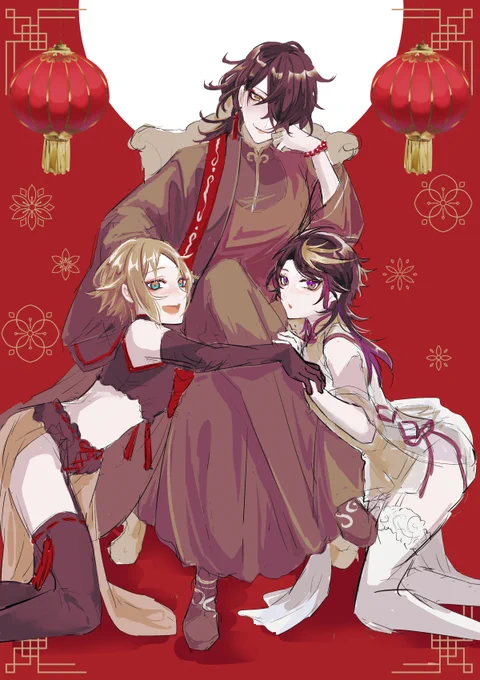 とでチャイナマフィアパロ女装注意#FoxAkuma #VoxShu #Akumasutra #Shussy #MystariASS 