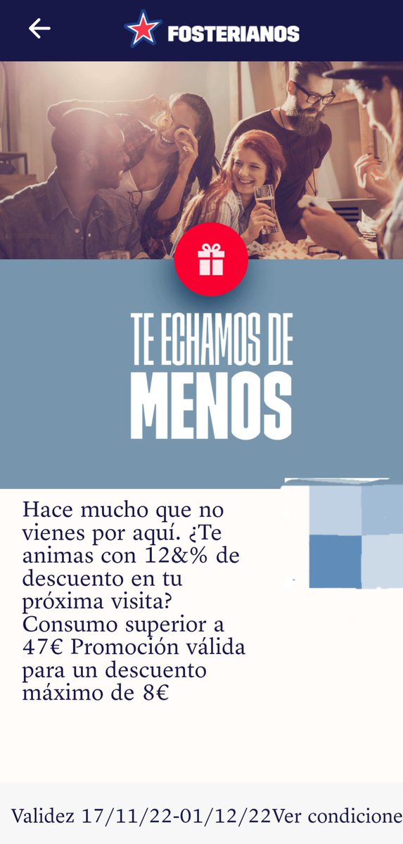 kegente's tweet photo. Si se ofrece un descuento de 12€ por cada 100€ gastados pero si gastas menos de 47€ nada y si gastas más de 66,6€ entonces 12% no sino menos, igual la oferta flojea un poco @FosterHollywood Me echas de menos pero poco #promo #12&amp;% #innovando https://t.co/DEwmUAHjh7