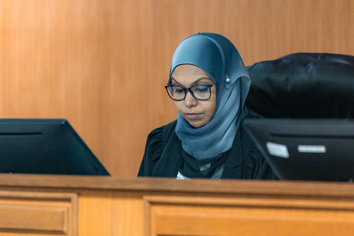 First time in the history of High Court of the Maldives, today, a case was heard by a Panel of all female Justices. The Panel of Justices consist of Justice Fathimath Farheeza, Justice Huzaifa Mohamed and Justice Dheebanaz Fahmy