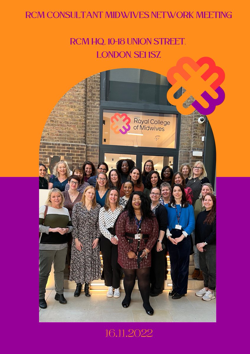 RCM Consultant Midwives Network meeting in London today ♥️Lots of ideas on how to inform, lead and influence maternity services provision in the UK &amp; improve care for women, babies &amp; families.
<a href="/MidwivesRCM/">Royal College of Midwives 💙</a>
 
<a href="/EUMidwives/">Mervi Jokinen MSc (Distinction) BSc (Hons) RM</a>
 
<a href="/midwife_cw/">Caitlin Wilson</a>
 
<a href="/clarawithwoman/">#CLARA 💙</a>