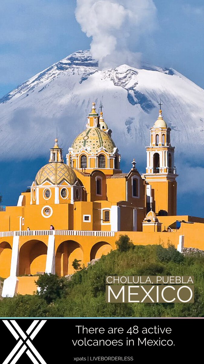 There are currently 48 active volcanoes in Mexico. An active volcano has had volcanic activity in the last 10,000 years and definitely can again. It doesn’t mean that the volcano will erupt soon, just that the possibility is there.
#Mexico #volcano #FunFact