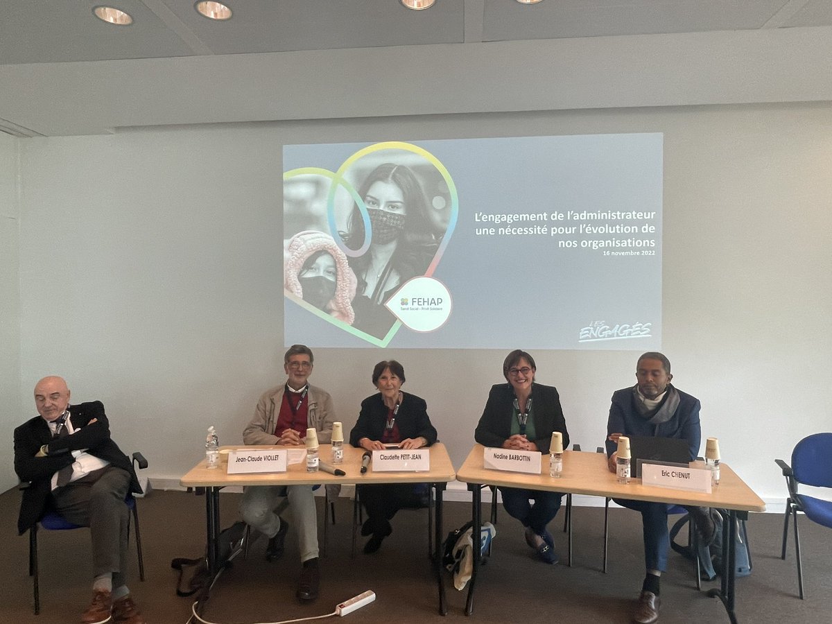 #CongresFEHAP à #Bordeaux

Début de la table-ronde : « L’engagement de l’administrateur, une nécessite pour l’évolution de nos organisations » 

Cc <a href="/FEHAP_actu/">FEHAP</a> 
<a href="/mutualite_fr/">Mutualité Française</a>