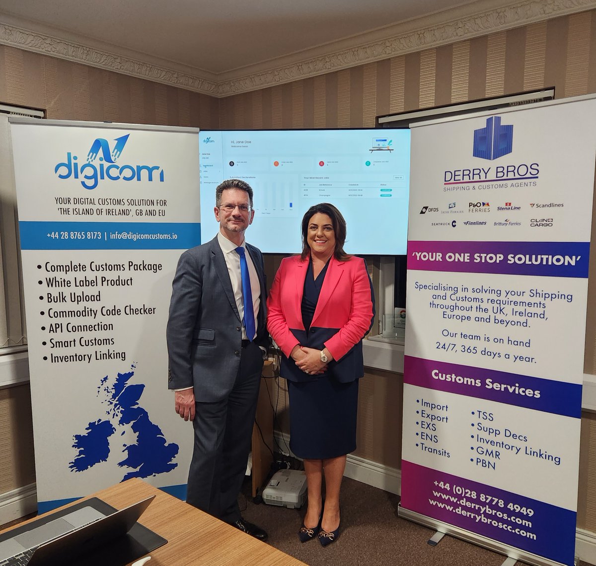 Derry Bros Customs Clearance Ltd (@derrybroscc) on Twitter photo We recently welcomed Steve Baker - Minister of State for Northern Ireland, to our HQ to talk about everything customs and our exciting new digital customs platform Digicom.
digicomcustoms.io
info@digicomcustoms.io
#niprotocol #euexit #brexit #digitalcustoms We recently welcomed Steve Baker - Minister of State for Northern Ireland, to our HQ to talk about everything customs and our exciting new digital customs platform Digicom.
digicomcustoms.io
info@digicomcustoms.io
#niprotocol #euexit #brexit #digitalcustoms