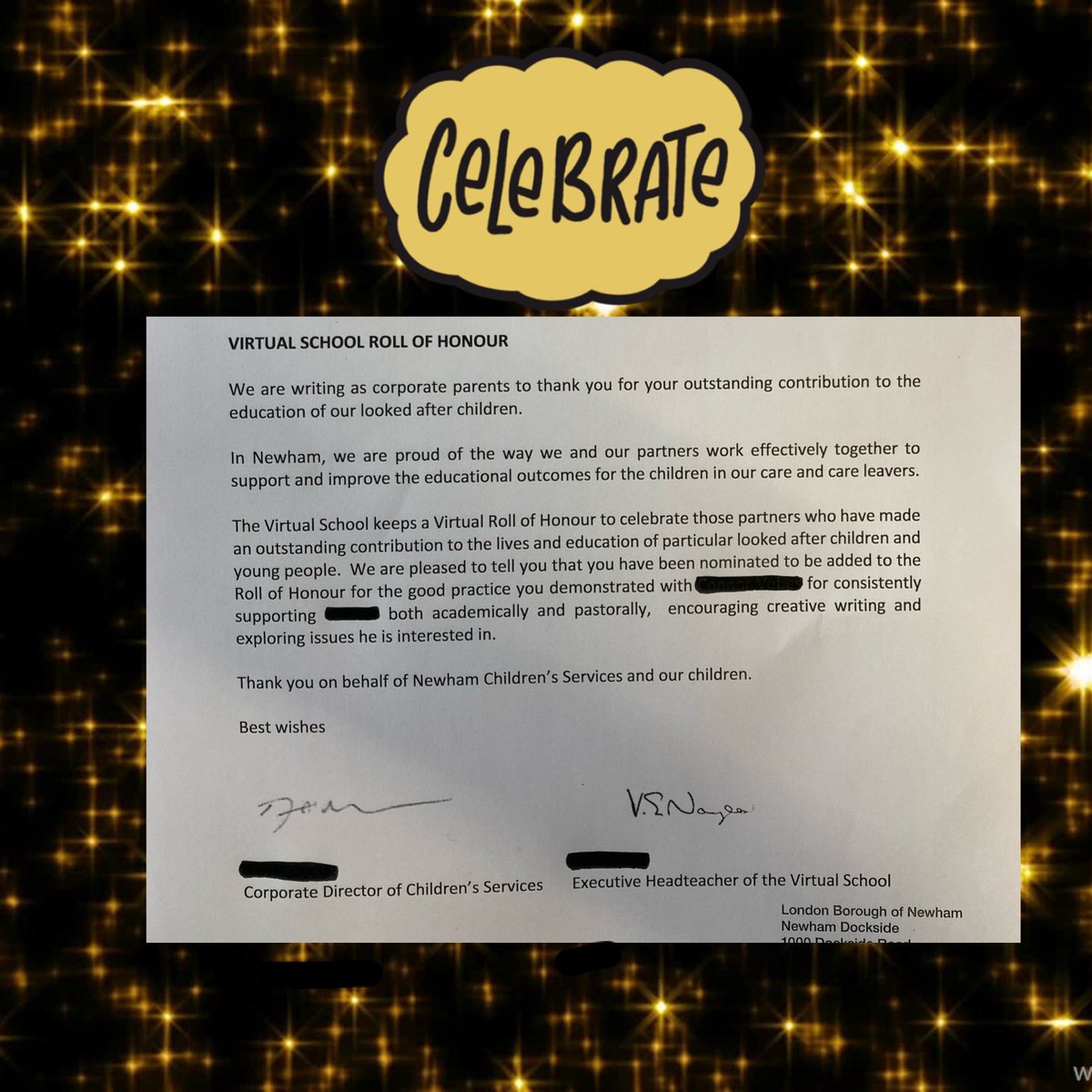 GreenfieldsSch3's tweet photo. Lovely to receive feedback like this from a learners Local Authority. A huge well done to the school team! 👏🎉 https://t.co/eEoWnGb6Ra