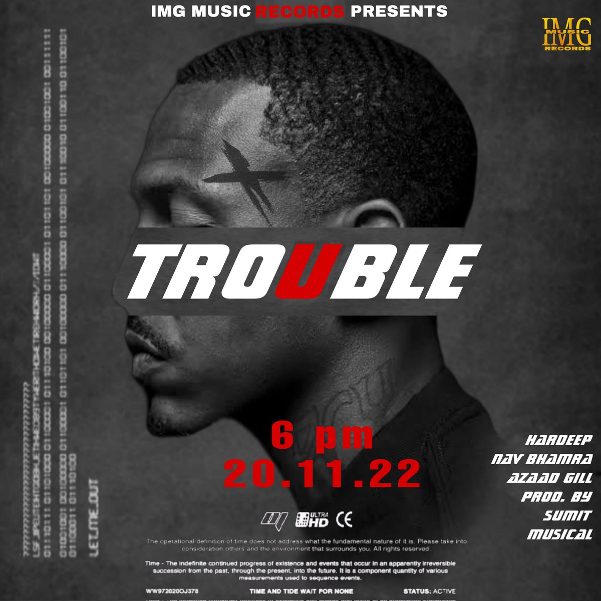 IMGMUSICRECORDS's tweet photo. TROUBLE RELEASED ON 20 NOVEMBER 6 PM https://t.co/24YpZjIAed