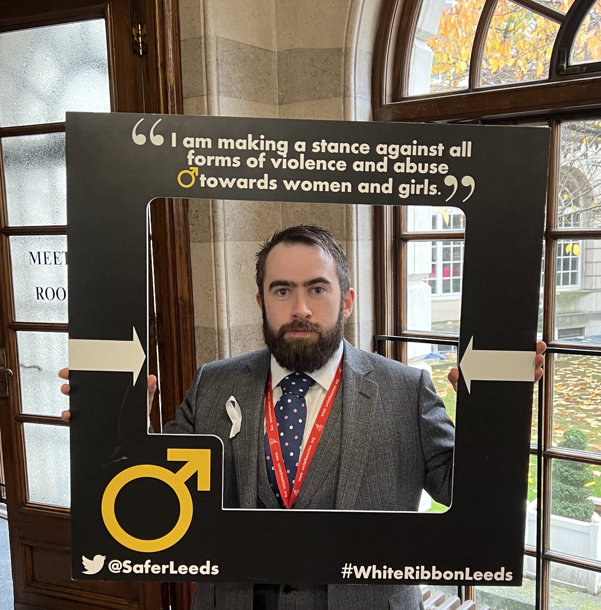 I’m happy to support the #whiteribbon campaign and to take a stance against all forms of violence towards women and girls. #Leeds <a href="/SaferLeeds/">Safer Leeds</a>