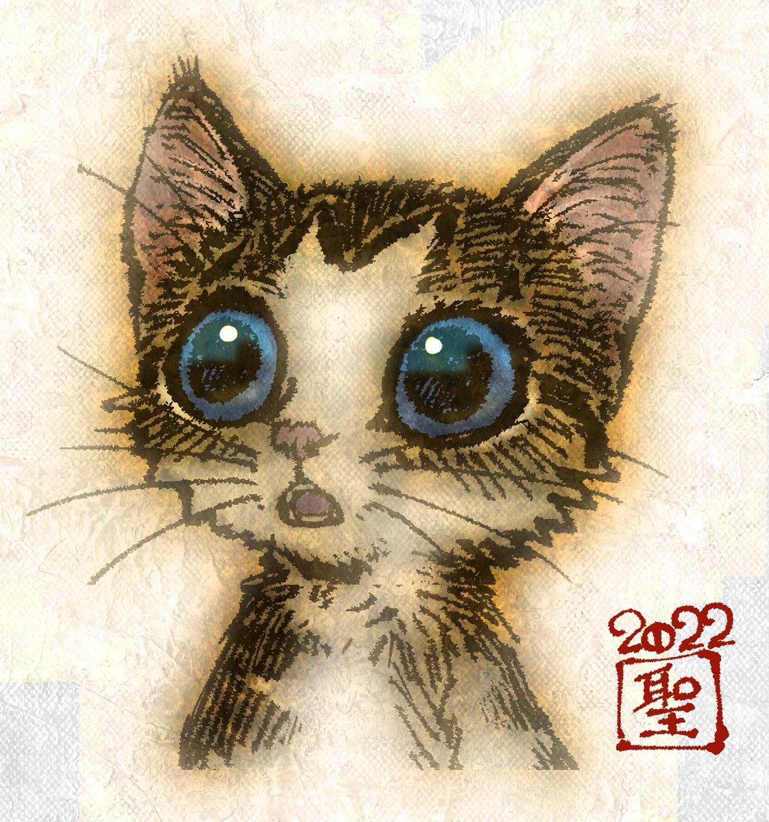 no humans animal focus cat looking at viewer solo sitting full body  illustration images