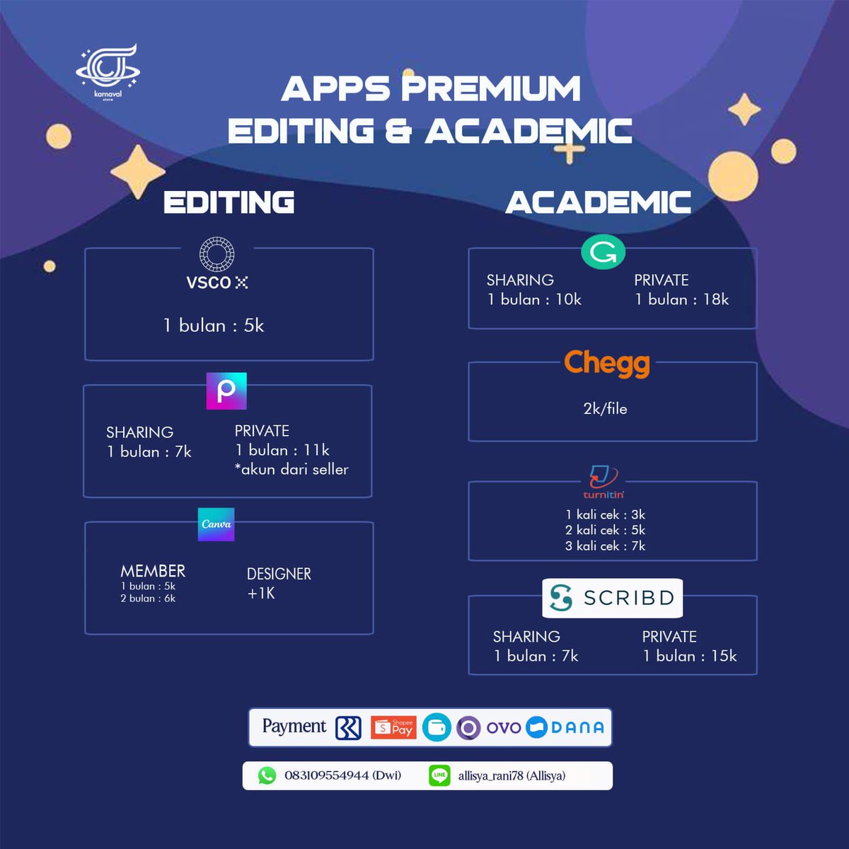 iccreamyy's tweet photo. Mana nih pasukan yang suka nonton film dan dengerin musik?🧐Pas banget! Kami menawarkan apps premium yang aman dan kantongable. Ayo order sekarang!🙌🏻 https://t.co/RYm9zpm6Nq