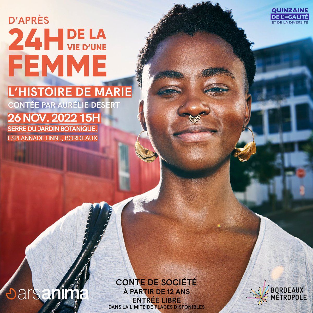 Le conte inspiré du parcours de Marie le 26 novembre !
Infos pratiques :
📌 Serre du Jardin Botanique, Esplanade Linné
💪 A partir de 12 ans
🔥 Entrée libre et gratuite, dans la limite des places disponibles
❄ Se munir de vêtements chauds (serre non chauffée)