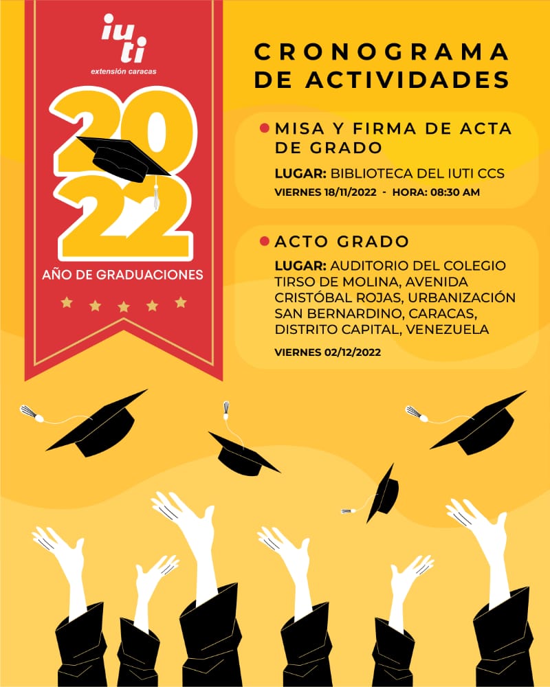 IUTICaracas's tweet photo. iuti_caracas
#iuti #estudiantes #iuticaracas ¡Atención población estudiantil! "formando triunfadores".👩🎓👨🎓 https://t.co/Y9bjS8Ieg5