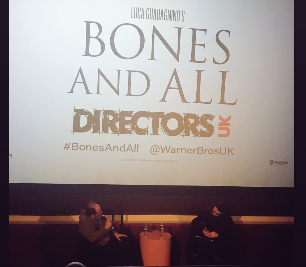 Not every day you watch a movie that feels fresh, that shows strenght in every possible aspect of filmmaking. <a href="/BonesAndAllFilm/">Bones and All</a> is a must watch!! 
Thank you <a href="/Directors_UK/">Directors UK</a> for organising the screening.