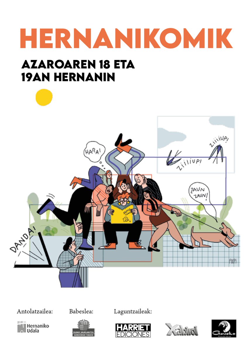 hernanikoudala's tweet photo. Jaio da #HernaniKomik, euskarazko komikigintza erdigunean jartzen duen azoka. Hilaren 18an eta 19an -ostirala eta larunbata- Atsegindegi bihurtuko da komikigileen eta zaleen arteko topagunea.  
https://t.co/pHgjNc9WQI https://t.co/zp8aAGgEB6