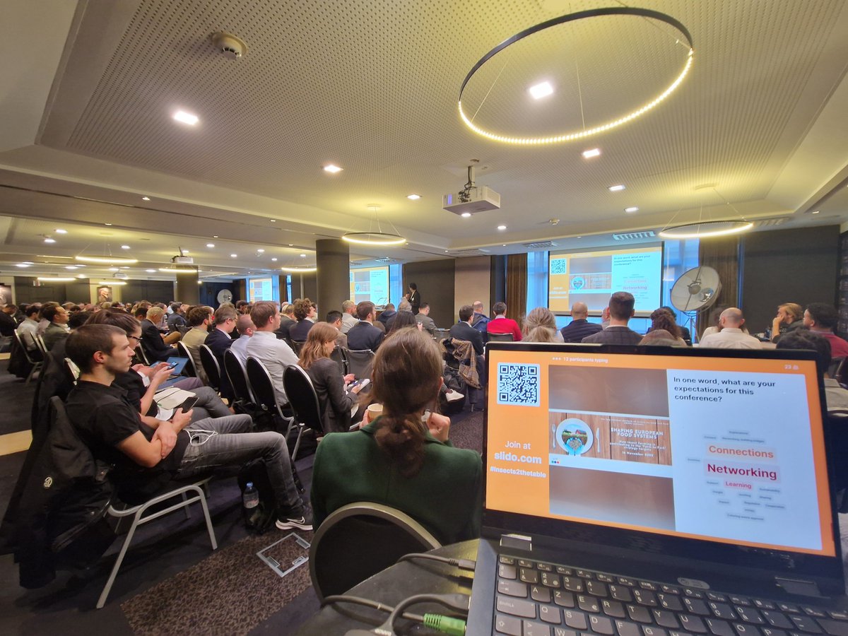 IPIFF_org's tweet photo. #Insects2thetable🦗🐛
🍽️The #IPIFF Annual conference 'Shaping European #foodsystems’ has kicked off today, welcoming European and international speakers and participants to discuss about #insectfarming and its contribution to the #F2F strategy.
1/2 https://t.co/pa0Jo13Qm6
