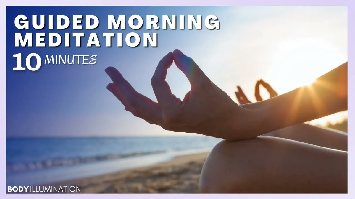 Peace_Cooking's tweet photo. You can use this guided meditation with Body Illumination every day to start your day on a positive note. Listen in any comfortable position. Namaste --- 10 Minutes Guided Morning Meditation for Positive Energy Law of Attraction 🌦 LISTEN TO THIS EVERYDAY  https://t.co/f4rkpp1tHP https://t.co/gMq84xjQjA